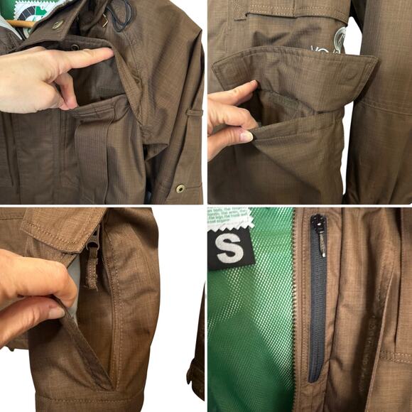 Volcom Women’s Snowboard Jacket & Pants Set Small Brown Y2K Vintage - Picture 4 of 15